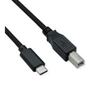ROLINE Cable USB 2.0 Tipo C, C - B, ST/ST, Negro, 1,8 m