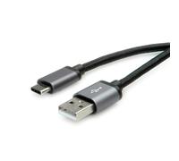 Roline cable usb 2.0, tipo c - tipo a, st/st, negro, 1,8 m