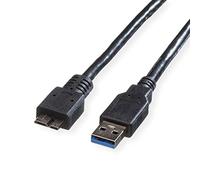 Roline Cable USB 3.2 Gen 1, A ST - Micro B ST, negro, 2 m