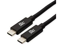 Roline Cable USB4 Gen2x2, C-C, ST/ST, 20Gbit/s, 240W, Negro, 2 m
