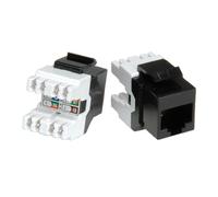 Roline cat.5e keystone jack, rj-45, unshielded black - bahía de entra