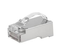 Roline Conector RJ45, apantallado, Cat.6/6A (Clase E/EA), Paso Simple, para Cable Macizo/Trenzado, 10 uds.
