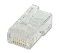 ROLINE Conector RJ45 Cat5e sin blindaje para hilo trenzado - Pack de 10