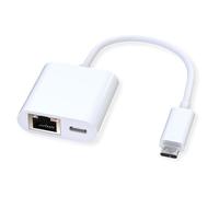 ROLINE Conversor USB 3.2 Gen 2 Tipo C a Gigabit Ethernet + 1x Puerto PD, 100W