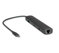 ROLINE Docking Station USB Tipo C, 8K30 HDMI, USB 3.2 Gen 2 (Tipo-A+C), PD, 2.5GbE LAN