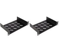 Roline Estante de 10 Pulgadas 1U, 150 T Negro (Paquete de 2)