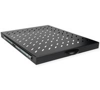 ROLINE Estante de 19 Pulgadas, 1 U, extraíble, 550 T, 25 kg, Negro