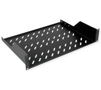 ROLINE Estante de 19 Pulgadas, 2 HE, 350 T, Capacidad de Carga de 25 kg, Negro