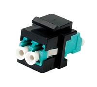 ROLINE Fiber Optic Keystone Jack, LC Duplex, Multimode, OM3 - Cable de fibra óptica (LC Duplex, Multimode, OM3)