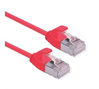 ROLINE GREEN U/FTP Patch Cable Cat.6A (Clase EA), LSOH, Delgado, Rojo, 1,5 m
