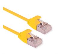 ROLINE GREEN U/FTP Patch Cable Cat.6A (Clase EA), LSOH, Delgado, Amarillo, 1 m