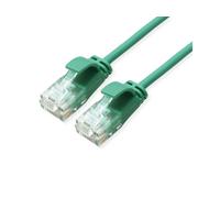 ROLINE GREEN UTP Patch Cord Cat.6A (Clase EA), LSOH, Delgado, Verde, 1,5 m