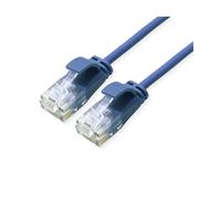ROLINE GREEN UTP Patch Cord Cat.6A (Clase EA), LSOH, Delgado, Azul, 2 m