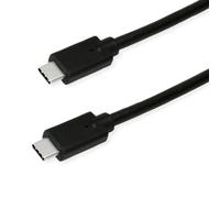 ROLINE GREEN Cable USB 3.2 Gen 2x2, Emark, C-C, ST/ST, 20Gbit/s, 100W, negro, 1 m