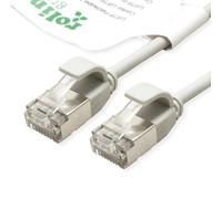 ROLINE GREEN U/FTP Patch Cable Cat.6A (Clase EA), LSOH, Delgado, Gris, 1 m
