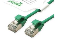 ROLINE GREEN U/FTP Patch Cable Cat.6A (Clase EA), LSOH, Delgado, Verde, 2 m