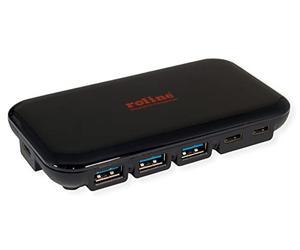 Roline Hub USB 3.2 Gen 2, 7 vías (3X Tipo C + 4X Tipo A)