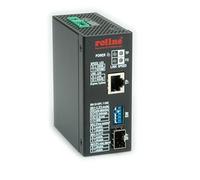 Roline Industrial Converter - Medienkonverter - 10basE-T, 100basE-Tx, 1000basE-T, 1000basE-X, 100basE-X - RJ-45 / Sfp (minI-Gbic) (21.13.1149)