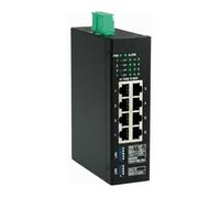 ROLINE Industrie Gigabit Switch, 8 puertos RJ-45 10/100/1000 Mbps, conmutador de red LAN