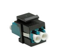 ROLINE Keystone Adaptador de fibra óptica LC/LC dúplex, monomodo, OS2