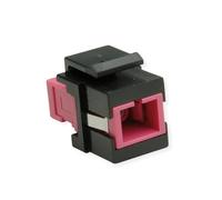 ROLINE Keystone Adaptador de fibra óptica SC/SC simplex, multimodo, OM4