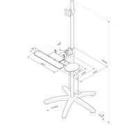 Roline lcd tv + pc mobile computing platform 180 cm