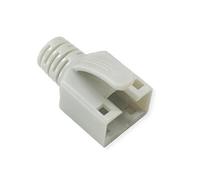 ROLINE Manguito de protección contra dobleces para Clavija RJ-45 21.17.3095, 10 Unidades, Gris