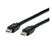 Roline mini dp - mini dp, m/m, 2 m mini displayport negro