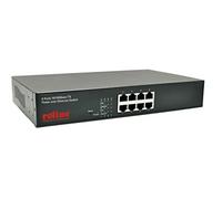 ROLINE 21131191 - Switch, 8 puertos, Fast Ethernet, PoE