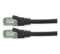 ROLINE RM Patchkabel Kat.6A S/FTP (PiMF), schwarz, 10 m