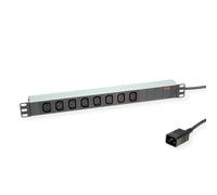 Roline Regleta para Armarios Rack de 19" PDU 8 Tomas C13 y Cable C20 2M Aluminio
