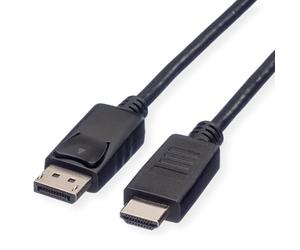 ROLINE RM DisplayPort Kabel DP - HDTV, ST/ST, schwarz, 3 m