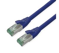 ROLINE RM Patchkabel Kat.6A S/FTP (PiMF), blau, 0,3 m