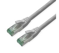 ROLINE RM Patchkabel Kat.6A S/FTP (PiMF), grau, 1 m