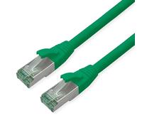 ROLINE RM Patchkabel Kat.6A S/FTP (PiMF), grün, 10 m
