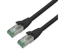 ROLINE RM Patchkabel Kat.6A S/FTP (PiMF), schwarz, 15 m