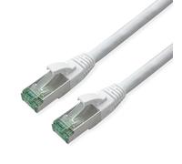 ROLINE RM Patchkabel Kat.6A S/FTP (PiMF), weiß, 0,3 m