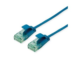 ROLINE RM UTP DataCenter Patchkabel Kat.6A (Class EA), slim, blau, 5 m