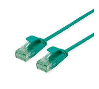 ROLINE RM UTP DataCenter Patchkabel Kat.6A (Class EA), slim, grün, 1,5 m