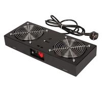 ROLINE Unidad de ventilación, 2 Ventiladores, para Carcasa de Pared de 19 Pulgadas, Color Negro
