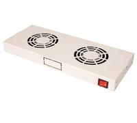 ROLINE Unidad de ventilación de 19 Pulgadas, 2 Ventiladores, ON/Off, Gris