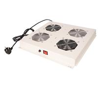 ROLINE Unidad de ventilación de Techo de 19 Pulgadas, 2 Ventiladores, ON/Off, Color Gris