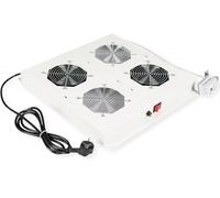 ROLINE Unidad de ventilación de Techo de 19 Pulgadas, 2 Ventiladores, termostato, Gris