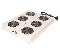ROLINE Unidad de ventilación de Techo de 19 Pulgadas, 6 Ventiladores, ON/Off para Armario de Servidor, Gris