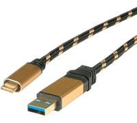 ROLINE 11029012 - Cable USB 3.0, conector macho a macho C, 0,5 m