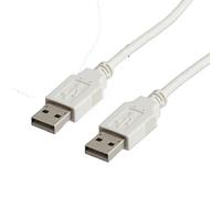 Roline usb 2.0 cable, type a-a, 1.8 m cable usb 1,8 m usb a blanco
