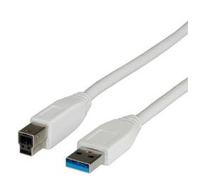 Roline usb 3.0 a-b, 1.8m cable usb 1,8 m usb a usb b blanco