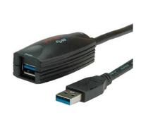 Roline usb 3.0 active repeater cable usb 5 m usb a negro