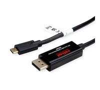 Roline USB Tipo C - DisplayPort, v1.2, cable adaptador bidireccional, ST/ST, 2 m