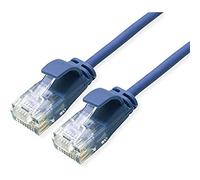 Roline UTP DataCenter - Cable de red (cat. 6A, LSOH, fino, 0,5 m), color azul